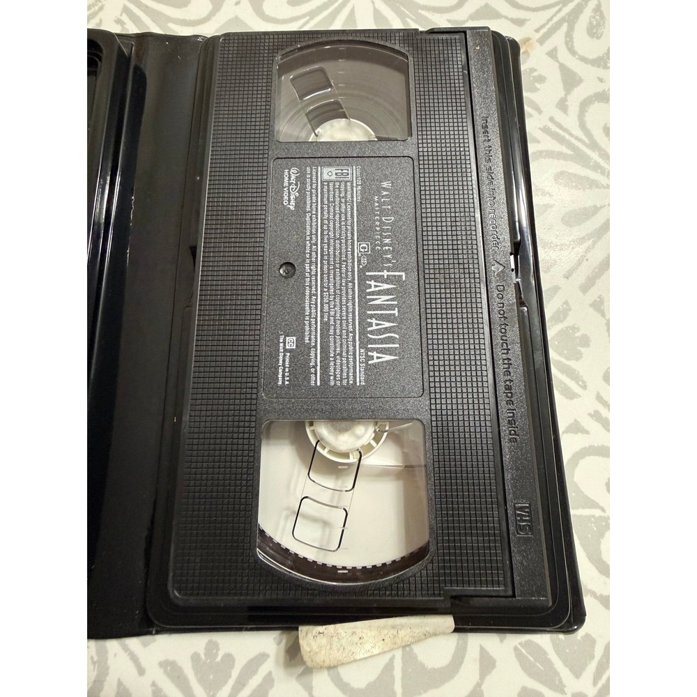 Disney Fantasia VHS Black Diamond Style Clamshell – Sorcerer Mickey Classic - Picture 2 of 2